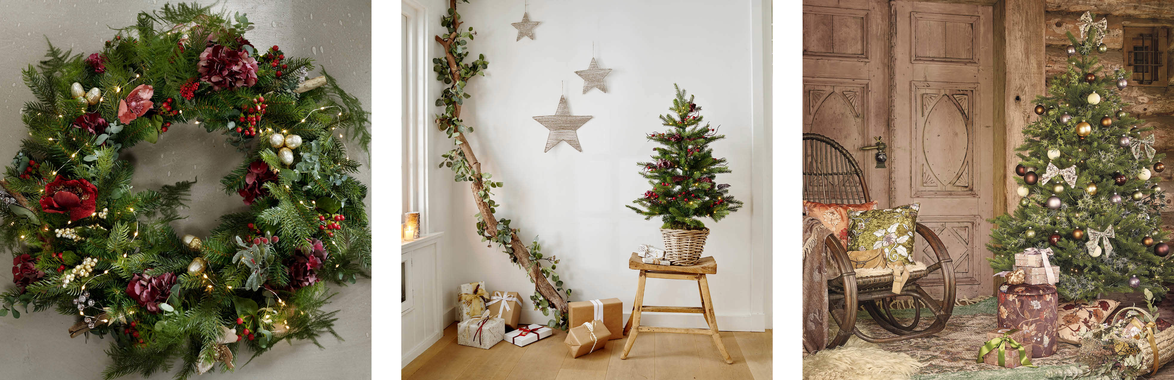 Krans, miniboom en kerstboom.jpg